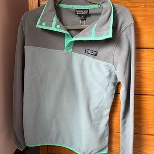 NWT womens patagonia micro D snap-T pullover